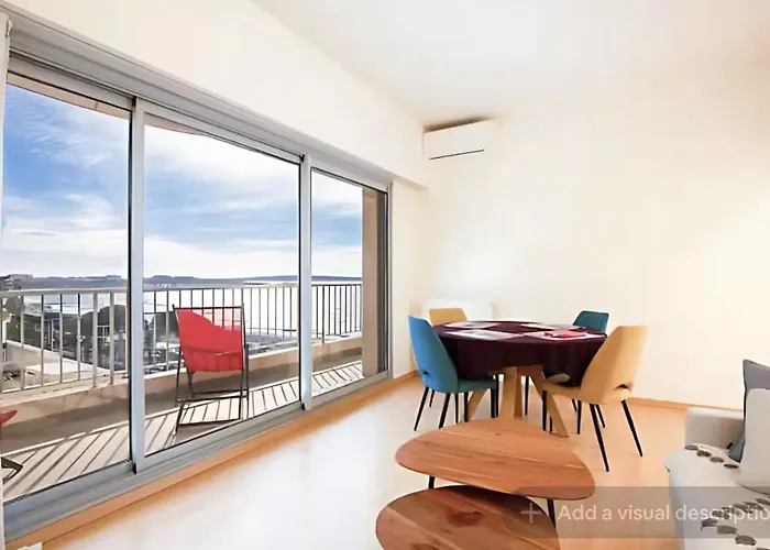 Croisette Floor 2br With Bay View Balcony Appartement *